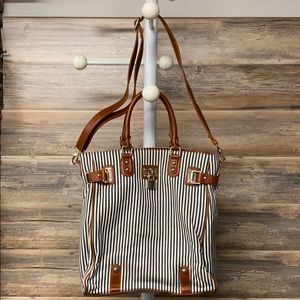 Street Level Striped Shoulder Bag EUC P19